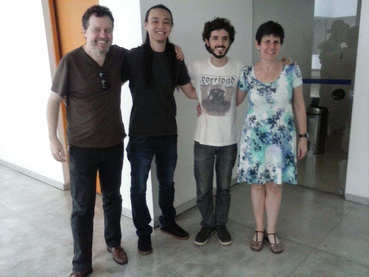 Banca do trabalho de conclusão de curso da graduação - Fernando Correa, Jony Ken e Debora Rossi