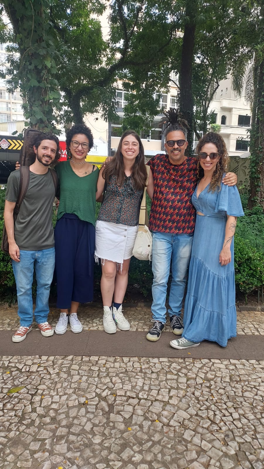 Com Camila Silva, Fernando César, Thanise Silva (professores da pratica de choro) e Luísa Freitas - 43° Oficina de Musica de Curitiba - janeiro 2026